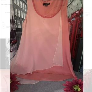 A.N.A a New Approach Overlay Sleeveless Tank/Top